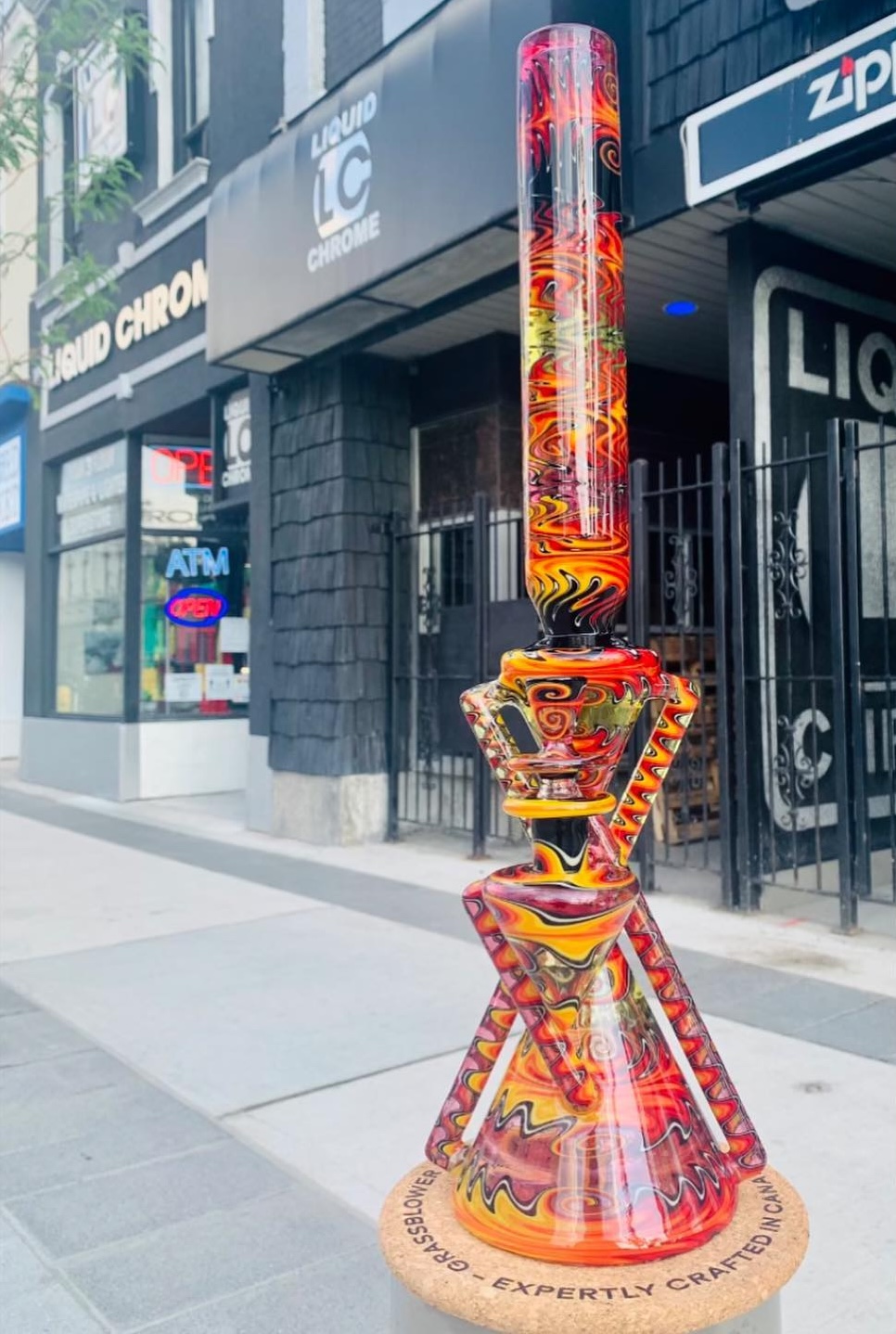 Custom Bong Outside Store Front
